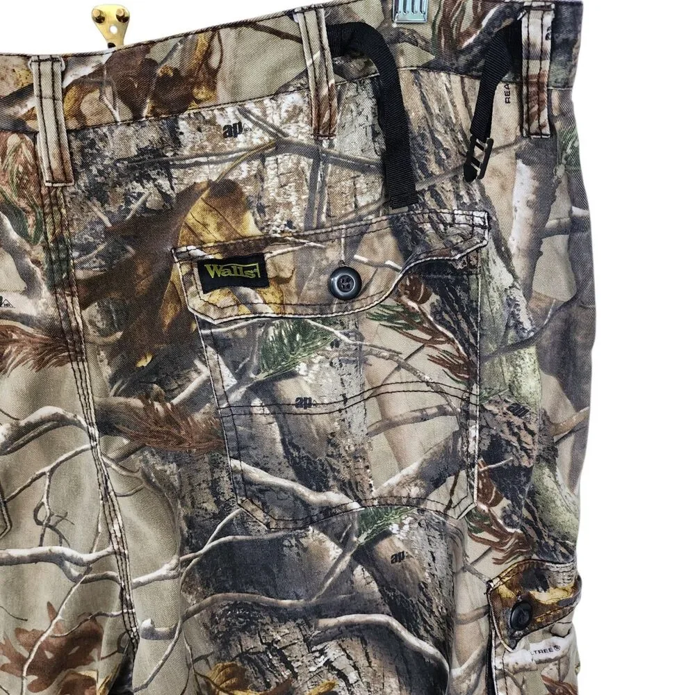 Walls Realtree AP Camo Cargo Pants Mens XL Regular Hunting Fishing 100% Cotton
